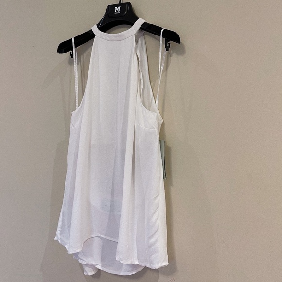 NWT A.L.C White Halter Tank Top Sz M - Picture 3 of 8